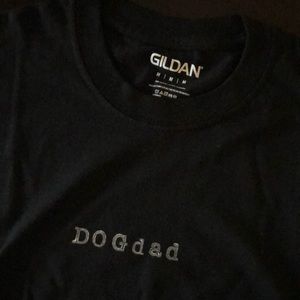 Mens crew neck t-shirt for the dog lover.